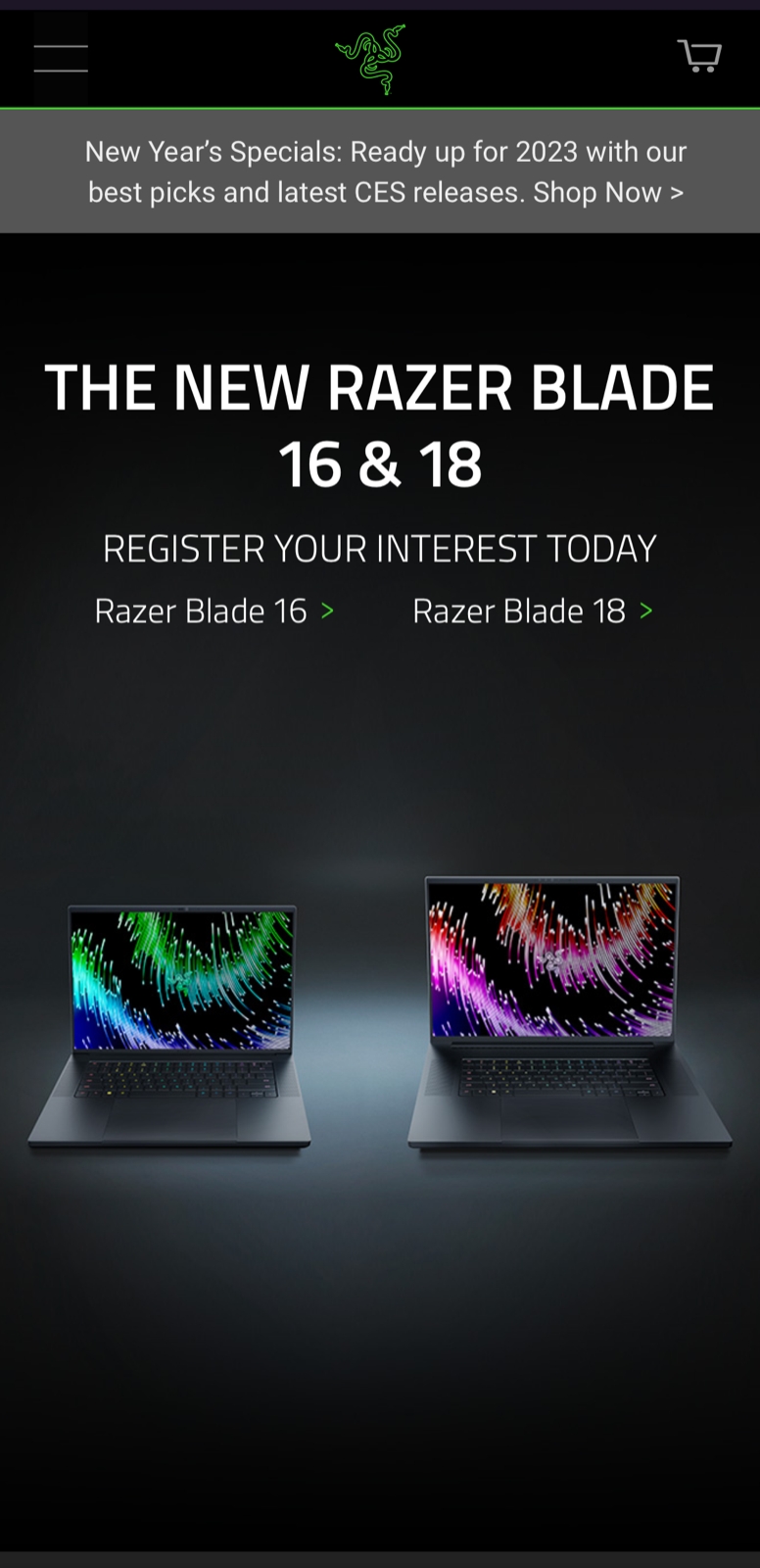 razer webpage